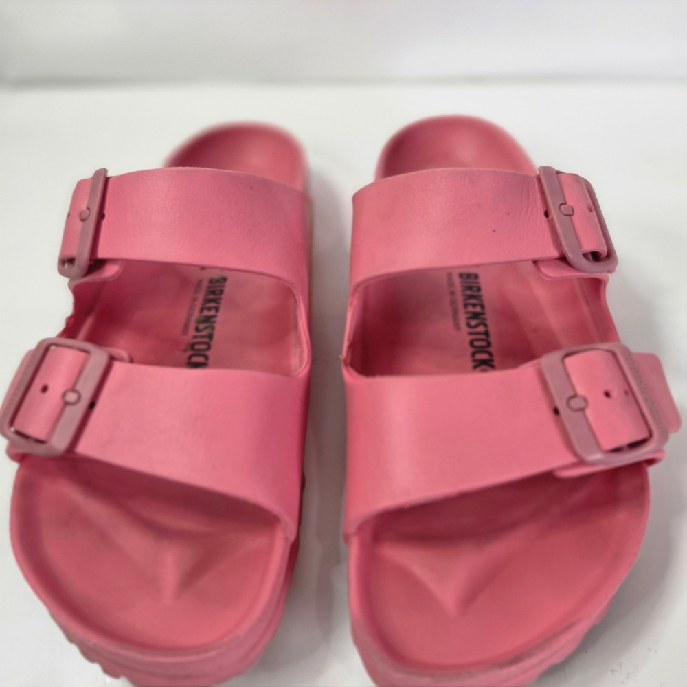 Birkenstock Arizona Essentials EVA Pink Sandals Womens Size 38 US 7 Waterproof - Picture 4 of 7